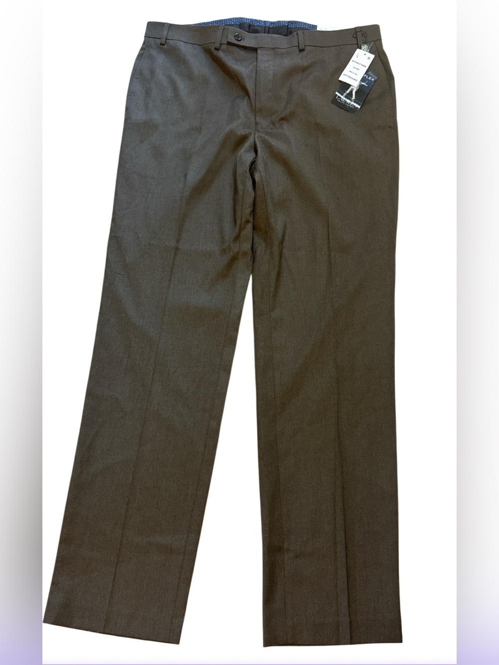 Lauren Ralph Lauren Dress Pants Men's Ultraflex Flat Front Trousers 38X34 NWT
